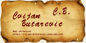 Cvijan Butarević vizit kartica